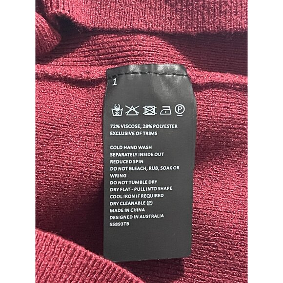 Bardot One-Shoulder Knit Turtleneck, Size XS, New - Picture 9 of 14